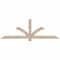 Ekena Millwork Redmond Smooth Timber Gable Bracket, Douglas Fir, 72"W x 24"H x 1 1/2"D x 3 1/2"F, 8/12 Pitch GBW072X24X0204RED00SDF - alternate 1